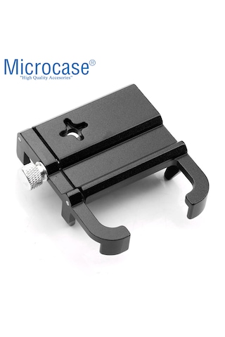 Microcase Pro 3 Alüminyum Ayarlanabilir Motosiklet Bisiklet Scooter Telefon Tutucu - Al5093 Siyah