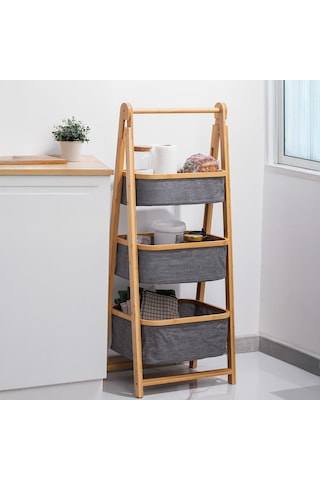 Porsima 2085 3 Katlı Ahşap Çok Amaçlı Ev Düzenleyici Organizer