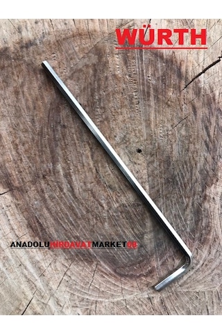 Würth 4Mm Uzun Alyan Anahtar Cr Çelik Allen Paslanmaz Germany