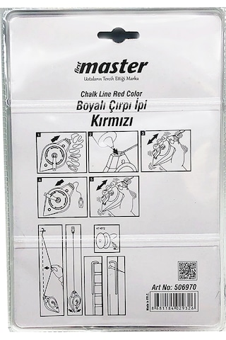 Master Boyalı Çırpı Ipi Kırmızı N11.7