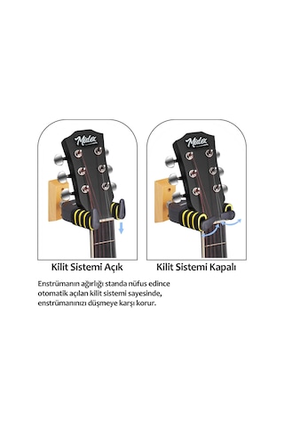 Lastvoice GPR - 653X 2'Lİ SET Üst Kalite Gitar Duvar Askısı Standı Aparatı (2 Adet)