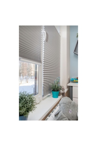 Katlanabilir Cam Balkon Perdesi, Ev Perdesi Ofis Perdesi Pimapen Cam Perdesi Açık Gri Renk Gri - 681506444 Gri