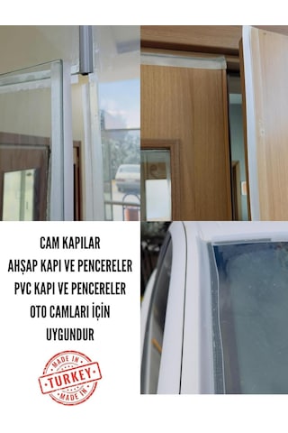 Contacall Ses Ve Soğuk Önleyici Yalıtım Şeridi Rüzgar Önleyici Kapı Pencere Bandı 5 Metre Diğer