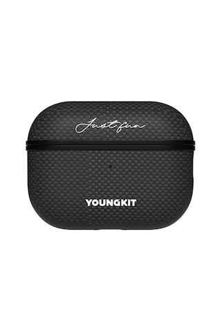 Airpods Pro 2.nesil Kılıf Magsafe Uyumlu Aramid Fiber Youngkit 1500d Kevlar Extreme Wing Seri Siyah