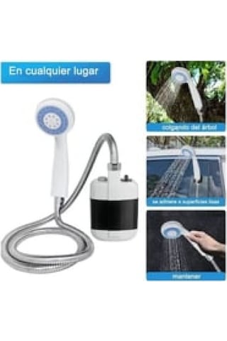 Banyo Keyfi İçin Taşınır Pompalı Şarjlı Duş Seti Diğer