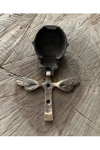 Küçük Arı Taktak Antik Sarı Pirinç Kapı Tak Tak Kapı Tokmagı