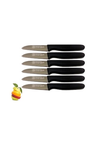 Sürmene Sürbisa 061007 Meyve Bıçağı 6'lı Set Siyah