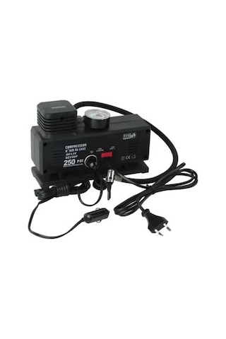 220 Volt-12 Volt 250 Psi Kompresör Lastik Hava Şişirme Oto Pompası Fişli Ve Çakmaklı Yage-843 5545