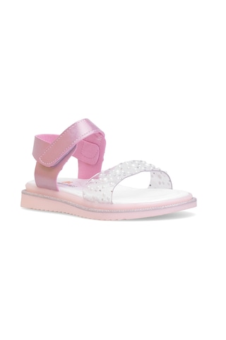 Elit Şa-f-036-25y Filet Kız Çocuk Düz Sandalet Pembe Pembe