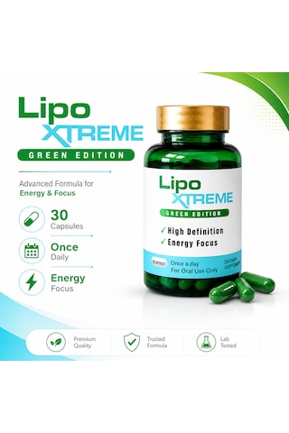 Lipo Xtreme Green Edition 30 Kapsül Aromasız Lipo Xtreme Green Edition 30 Kapsül Aromasız