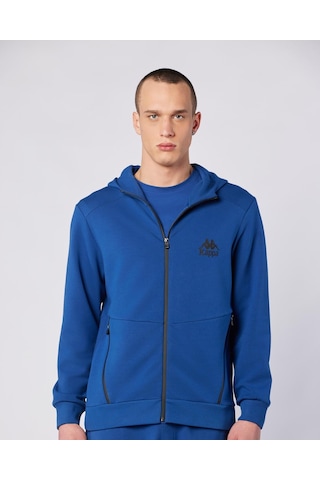 Kappa Fabio Full Zip Erkek Dark Tone Regular Fermuarlı Eşofman Üstü
