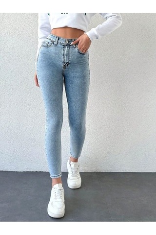 Mavi Kar Yıkama Skinny Jean Kadın Power Likralı Pantolon Mavi