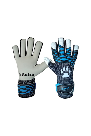 Katze Prime Kaleci Eldiveni Mavi Beyaz Mavi - Beyaz