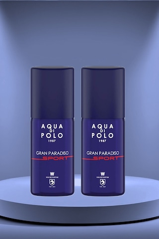 Gran Paradiso Sport Metal Şişe 100 Ml Edp 2'li Erkek Parfüm Seti Odunsu