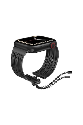 iOs Watch Uyumlu 10 42mm Redclick Krd-137 Metal Hasır Bilezik Kadın Kordon