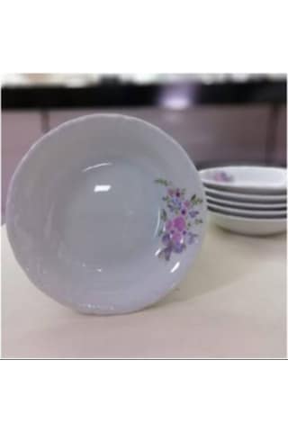 Porland Porselen Buket 12'li Çukur Yemek Tabak 17 Cm Porland Porselen Buket 12'li Çukur Yemek Tabak 17 Cm