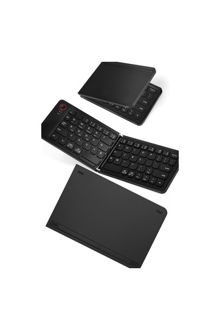 Katlanabilir Klavye Şarj Edilebilir Kablosuz Mini Klavye Çanta Boy Portatif Tasarım Pc Telefon