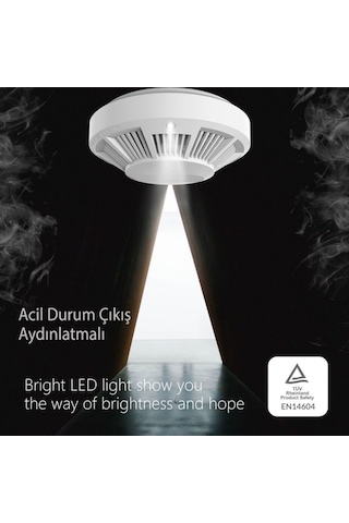 Opax HY-SSA01 Photoelectric Kombine Kablosuz Duman & ISI Dedektörüve Alarmı