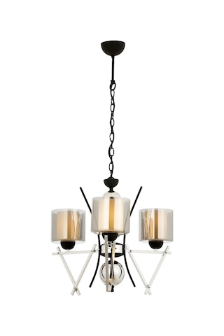 Avonnı Av-60289-3K Krom Kaplama Modern Avize E14 Metal Cam 50Cm