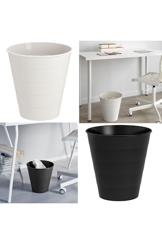 2 Adet Plastik Çöp Kutusu 10 Litre Ofis Çöp Kovası Ikea Kova Set