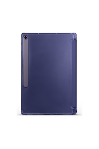 Kilifone - Galaxy Tab S10 Fe Plus Uyumlu - Tablet Kılıfı Smart Cover Standlı 1-1 Kılıf - Lila - T37677 Kılıf