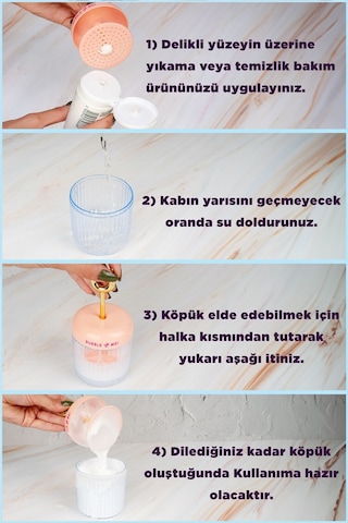 Köpük Yapıcı Yüz Vücut Yıkama Köpüğü Foam Cup Bubble Kabarcık Yapıcı- Bubble Mei