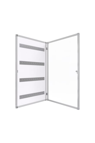 40x55 Cm 40'li Anahtar İnce Alüminyum Kapaklı Dolap-pan349 Gri