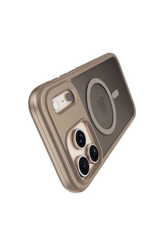 Buff Apple Uyumlu iPhone 17 Pro Magsafe Air Bumper Case Gold