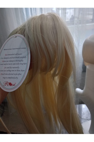 Naturel Peruk Karamel Tepelık Takcık Dore Sarı