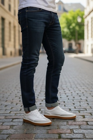 Dosa Shoes Casual Erkek Ayakkabı-lacivert Beyaz