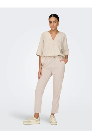 Only Onlcaro-poptrash Easy Linen Kadın Pantolon 15278710 Krem