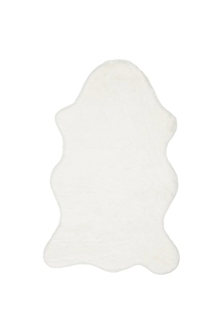 Apex Polo 8701 Krem Peluş Düz Şekilli Halı Krem