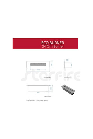 Starfire Eco Burner Bioethanol Şömine 24 Cm