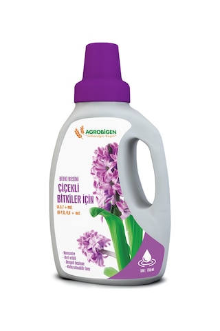 Agrobigen Çiçekli Bitkiler için Bitki Besini 750 ML Sıvı - 1 Adet