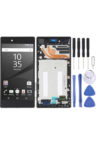 Cbtx Sony Xperia Z5 Premium E6853 Sayısallaştırıcı Tam Montaj Uyumlu Çerçeveli Lcd Ekran Siyah