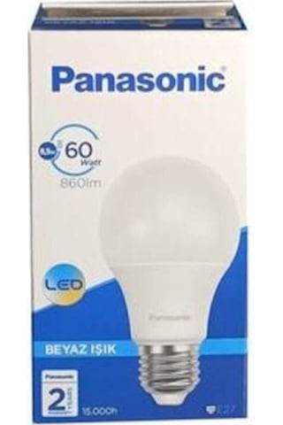 8,5w Panasonic E27 Beyaz 10adet
