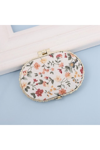 Homyl Çanta Için Seyahat Makyaj Aynası Katlanır Ayna Cep Oval Oval