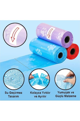 Pribor Kedi Köpek Dışkı Kaka Poşeti 4 Lü / Hazneli Kedi Kumu Küreği Içinde Uygundur