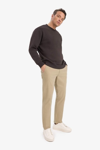 Defacto Relax Fit Bisiklet Yaka Kalın İçi Yumuşak Tüylü Basic Düz Sweatshirt T5139az25aubn339 Kahve