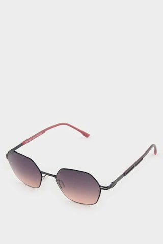 Defacto Erkek Altıgen Bordo Metal Çerçeve Siyah Cam UV Güneş Gözlüğü F0493AXNS