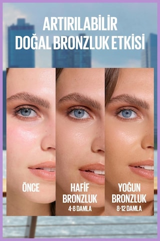 Maybelline New York Summer Shot Uzun Süre Kalıcı Bronzlaştırıcı Etkili Damla 30 ML