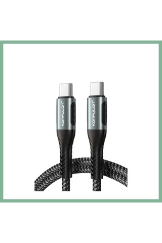 Bşkvirgo Konfulon Dc43 Type-c To Type-c 1m Örgü 60w Hızlı Şarj Kablo - Siyah Bsk2026