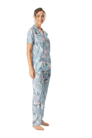 U.S. Polo Assn. U.s Polo Assn. 17047 Kadın Kısa Kollu Önden Düğmeli Pijama Takım-mint Mint