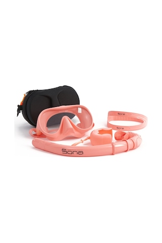Sona Sona M1 Maske +Roll-Up Snorkel+Yedek Kayış+Deluxe Çanta Yavruağzı