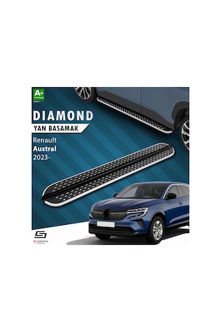 S-dizayn Renault Austral Diamond Krom Yan Basamak 183 Cm 2023 Üzeri