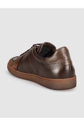 Cabani Hakiki Dana Deri Kahve Napa Erkek Sneaker Ayakkabı Kahverengi