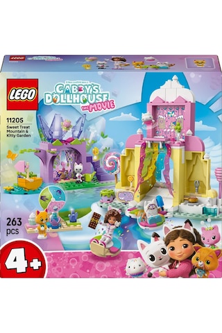 LEGO® Gabby’s Dollhouse Tatlı Şekerleme Dağı ve Kedi Bahçesi 11205 - 4 Yaş ve Üzeri Çocuklar için Hayvan Temalı Oyuncak Yapım Seti (263P)