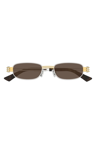 Bottega Veneta 1381s 001 50-20 Unisex Gümüş Güneş Gözlüğü