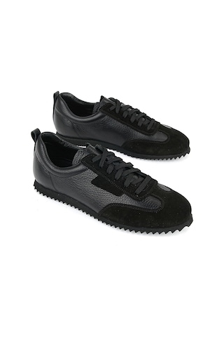 Ziya, Erkek Hakiki Deri Sneaker 1611026z441 Siyah 1611026z441 000