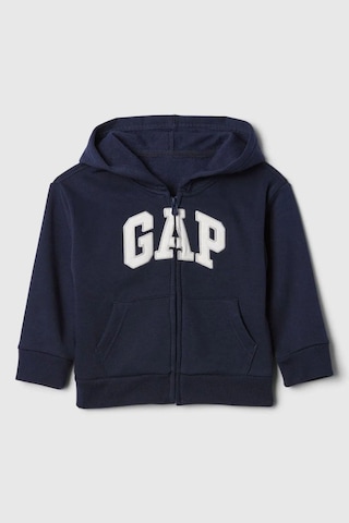 Gap Relaxed Erkek Bebek Fermuarlı Kapüşonlu Sweatshirt-10110 Lacivert